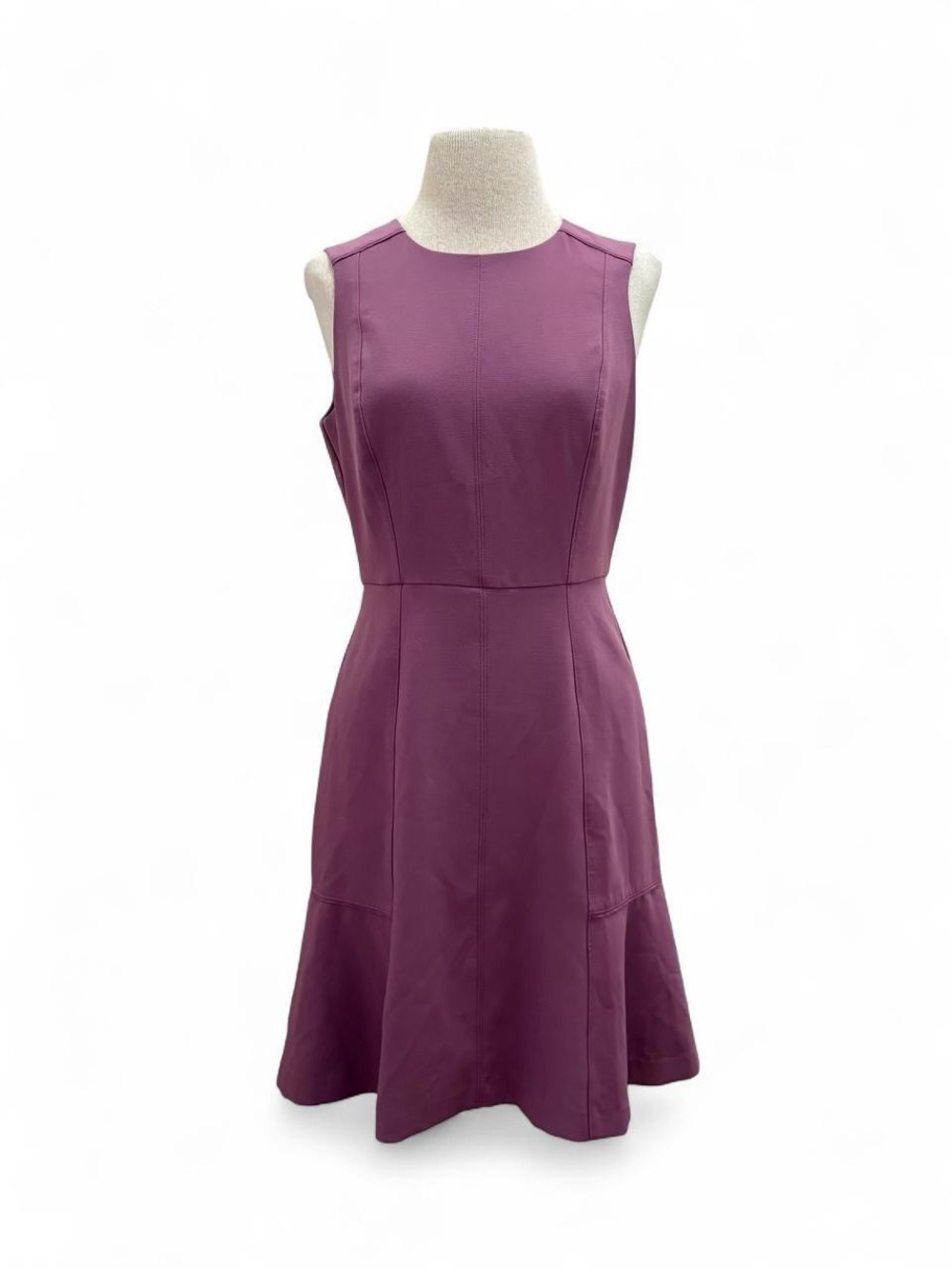 WHBM Purple Sheath Dress Size 6 Small Office Siren Business Casual Timeless Prep